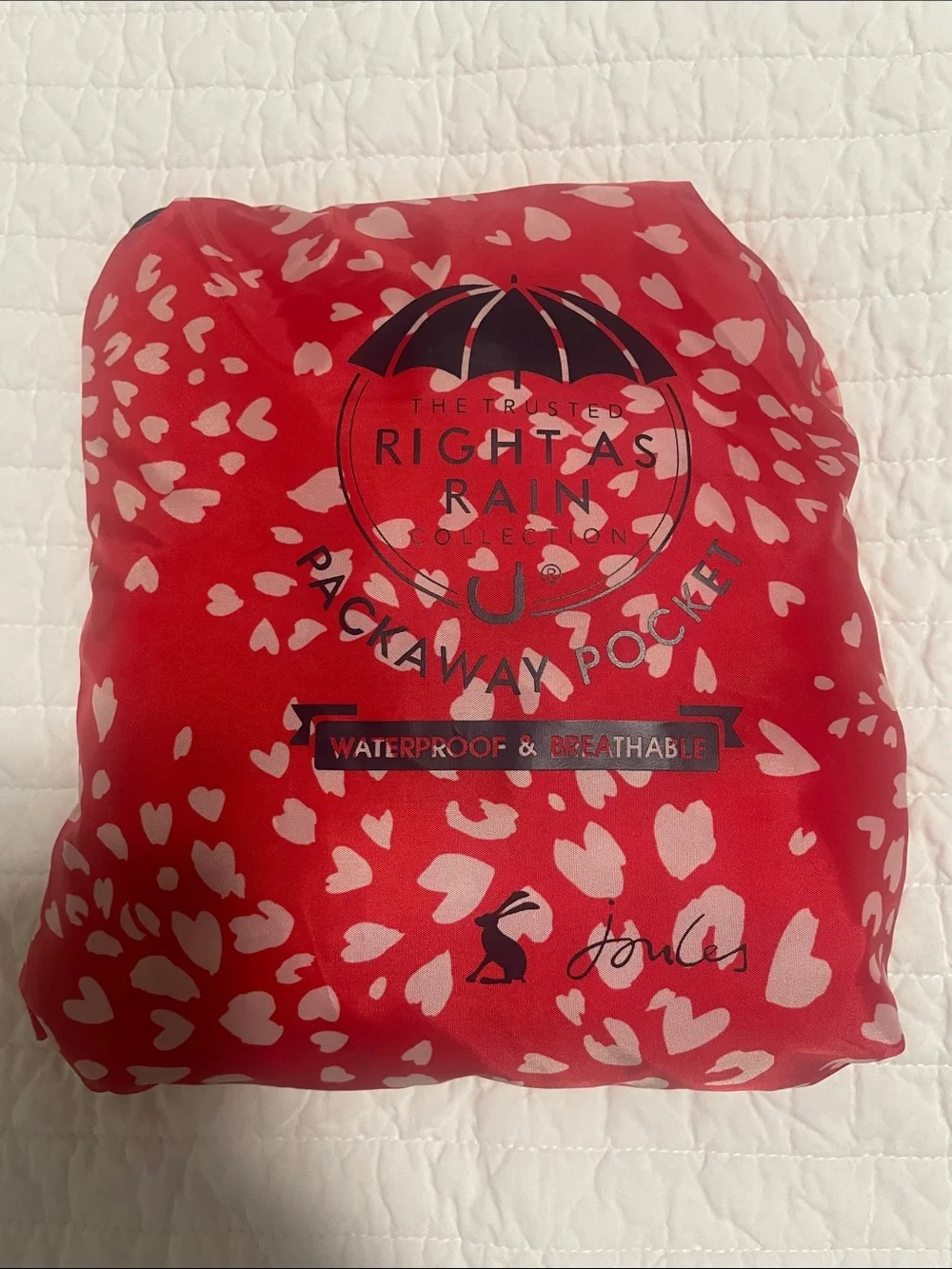 Women's Red Heart Print Crossbody Bag - Unbranded